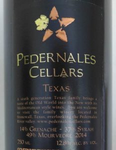 Texas Syrah from Pedernales Cellars