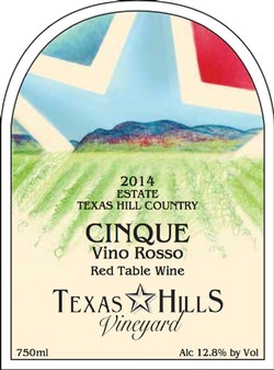 Texas Hills Vineyard Wine